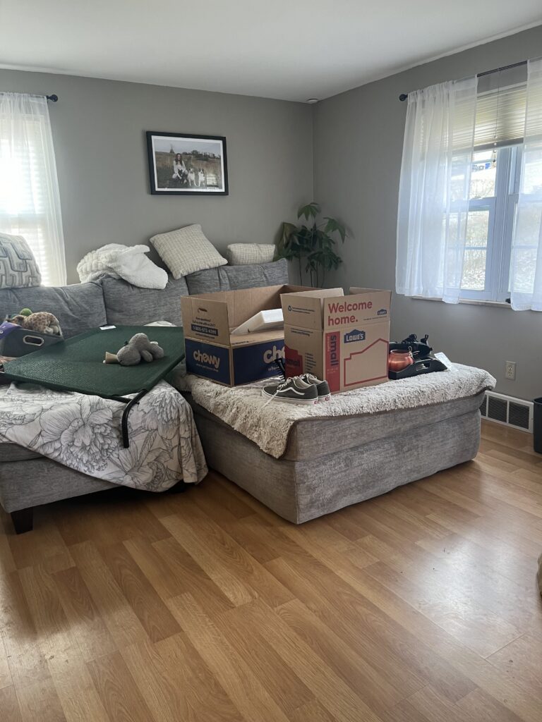 LIving room before home staging