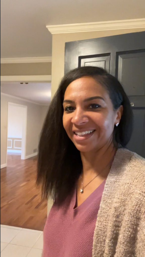 Kyndra King providing a pre-listing home consultation